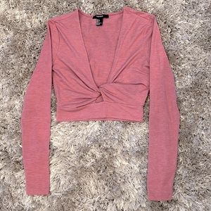 Forever 21 Long Sleeve Crop Top